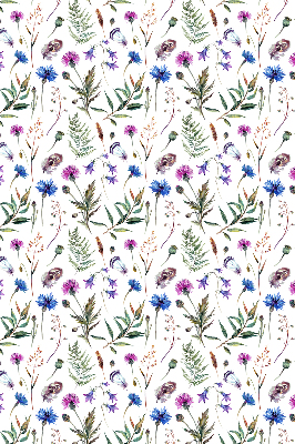 Rolgordijn voor het raam Kleurrijke bloemen