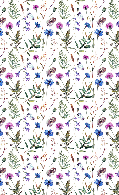 Rolgordijn voor het raam Kleurrijke bloemen