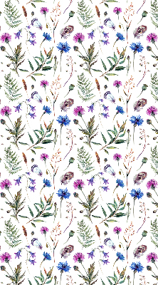 Rolgordijn voor het raam Kleurrijke bloemen