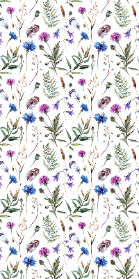 Rolgordijn voor het raam Kleurrijke bloemen