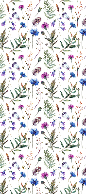 Rolgordijn voor het raam Kleurrijke bloemen