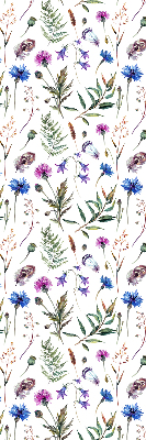 Rolgordijn voor het raam Kleurrijke bloemen