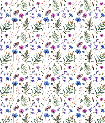 Rolgordijn voor het raam Kleurrijke bloemen