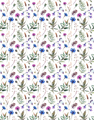 Rolgordijn voor het raam Kleurrijke bloemen