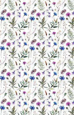 Rolgordijn voor het raam Kleurrijke bloemen