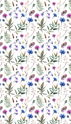 Rolgordijn voor het raam Kleurrijke bloemen