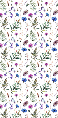 Rolgordijn voor het raam Kleurrijke bloemen