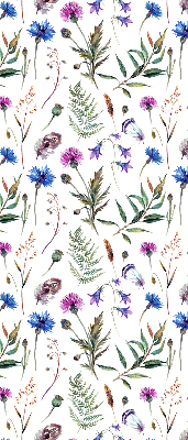 Rolgordijn voor het raam Kleurrijke bloemen