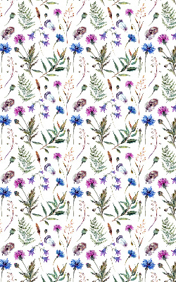 Rolgordijn voor het raam Kleurrijke bloemen