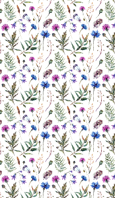 Rolgordijn voor het raam Kleurrijke bloemen