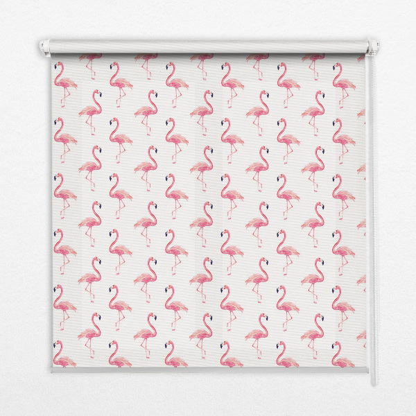 Rolgordijn verduisterend Flamingo's