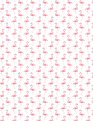 Rolgordijn verduisterend Flamingo's