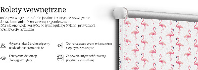 Rolgordijn verduisterend Flamingo's