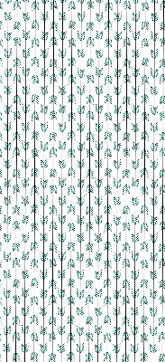 Rolgordijn voor het raam Kleine kleurrijke sparrenbomen