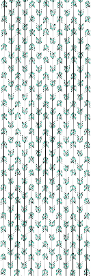 Rolgordijn voor het raam Kleine kleurrijke sparrenbomen