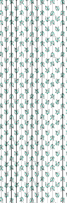 Rolgordijn voor het raam Kleine kleurrijke sparrenbomen