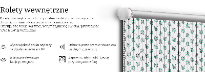 Rolgordijn voor het raam Kleine kleurrijke sparrenbomen