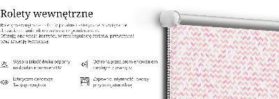 Rolgordijn verduisterend Roze pijlen omhoog en omlaag