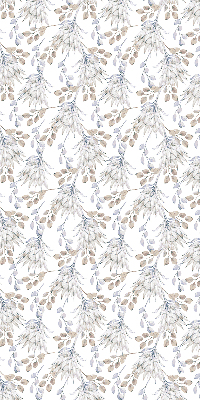 Rolgordijn voor het raam Witte bloemen