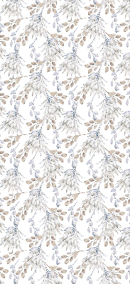 Rolgordijn voor het raam Witte bloemen