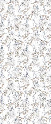 Rolgordijn voor het raam Witte bloemen