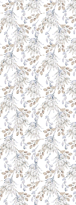 Rolgordijn voor het raam Witte bloemen