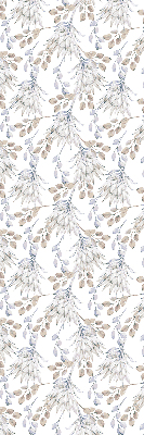 Rolgordijn voor het raam Witte bloemen