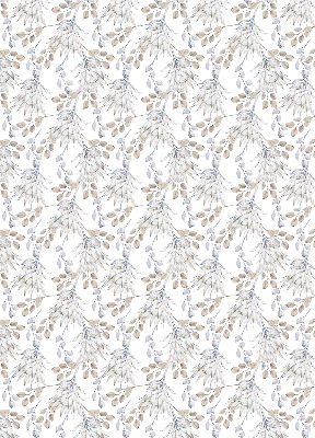 Rolgordijn voor het raam Witte bloemen