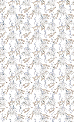 Rolgordijn voor het raam Witte bloemen