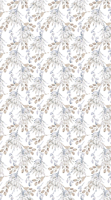 Rolgordijn voor het raam Witte bloemen