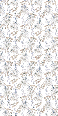 Rolgordijn voor het raam Witte bloemen