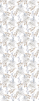 Rolgordijn voor het raam Witte bloemen