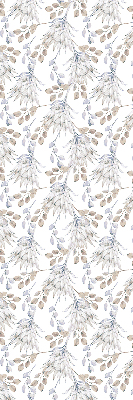 Rolgordijn voor het raam Witte bloemen