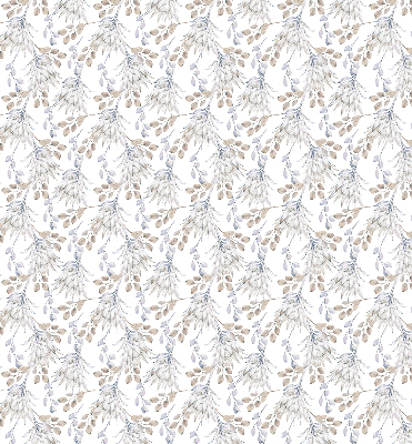 Rolgordijn voor het raam Witte bloemen