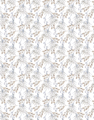 Rolgordijn voor het raam Witte bloemen