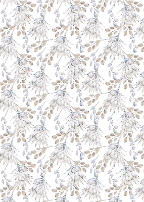 Rolgordijn voor het raam Witte bloemen