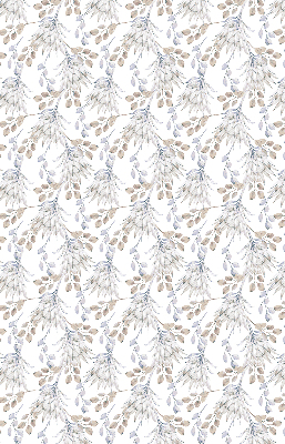 Rolgordijn voor het raam Witte bloemen