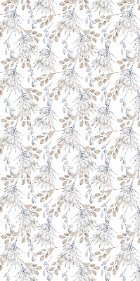 Rolgordijn voor het raam Witte bloemen