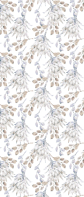 Rolgordijn voor het raam Witte bloemen