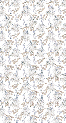 Rolgordijn voor het raam Witte bloemen