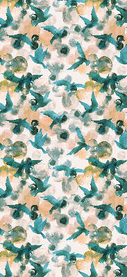 Rolgordijn verduisterend Vogels en kleurrijke vlekken