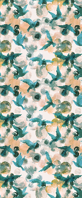 Rolgordijn verduisterend Vogels en kleurrijke vlekken