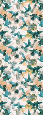 Rolgordijn verduisterend Vogels en kleurrijke vlekken