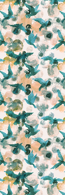 Rolgordijn verduisterend Vogels en kleurrijke vlekken