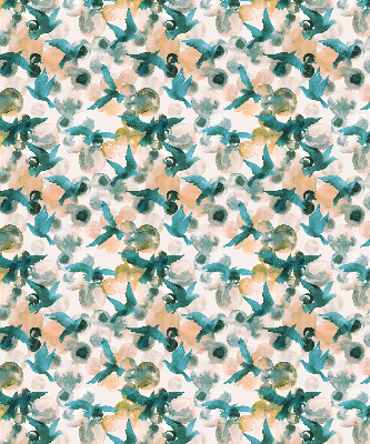 Rolgordijn verduisterend Vogels en kleurrijke vlekken