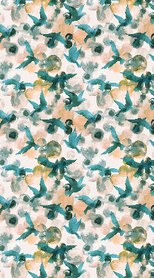 Rolgordijn verduisterend Vogels en kleurrijke vlekken