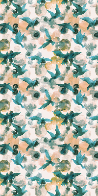 Rolgordijn verduisterend Vogels en kleurrijke vlekken