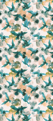 Rolgordijn verduisterend Vogels en kleurrijke vlekken