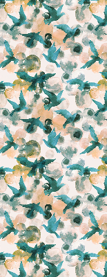 Rolgordijn verduisterend Vogels en kleurrijke vlekken