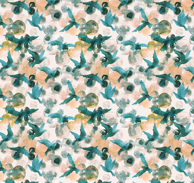 Rolgordijn verduisterend Vogels en kleurrijke vlekken